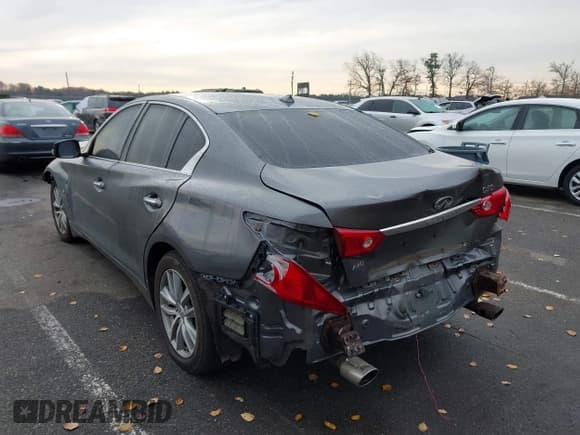 ✅ 2014 Infiniti Q50 Premium • VIN: JN1BV7ARXEM694098 • Lot: 43748947. Listed on IAAI with 209,637 mi. Free auction sales archive from the USA and detailed vehicle history report at DreamBid. Image 3.
