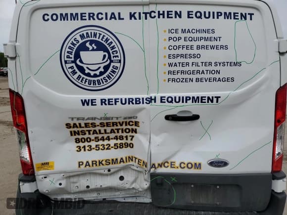 ✅ 2023 Ford Transit Cargo • VIN: 1FTLR1Y88PKB12594 • Lot: 57435735. Listed on Copart with 27,961 mi. Free auction sales archive from the USA and detailed vehicle history report at DreamBid. Image 10.