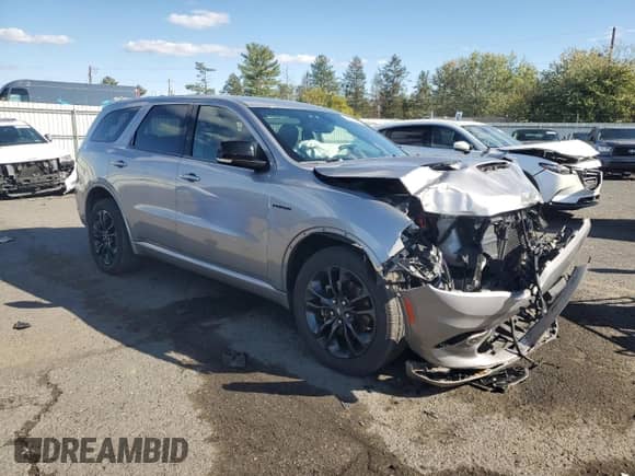 2021 Dodge Durango R/T with VIN 1C4SDJCT9MC851968, listed as a Copart auction lot 82365485 with 27,101 mi miles and Salvage title. Bid and sale history available at DreamBid. Image 4.