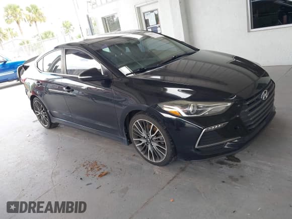 ✅ 2018 Hyundai Elantra Sport • VIN: KMHD04LB1JU481274 • Lot: 42800159. Listed on IAAI with 130,934 mi. Free auction sales archive from the USA and detailed vehicle history report at DreamBid. Image 1.