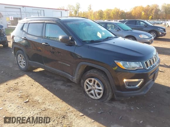 ✅ 2019 Jeep Compass Sport • VIN: 3C4NJDAB7KT850935 • Лот: 43434718. Опубликован ранее на IAAI с пробегом 101 226 миль. Бесплатный доступ к архиву аукционных продаж из США и подробный отчёт об истории автомобиля на DreamBid. Изображение 1.