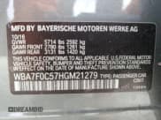 ✅ 2017 BMW 7 Series 750i • VIN: WBA7F0C57HGM21279 • Lot: 90692325. Wystawiony na Copart z przebiegiem 122 955 mil. Bezpłatny archiwum sprzedaży aukcyjnych z USA i szczegółowy raport historii pojazdu na DreamBid. Zdjęcie 12.
