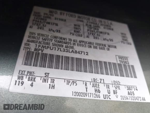 ✅ 2003 Ford Expedition Eddie Bauer • VIN: 1FMPU17L33LA84712 • Lot: 43368978. Wystawiony na IAAI z przebiegiem 186 403 mil. Bezpłatny archiwum sprzedaży aukcyjnych z USA i szczegółowy raport historii pojazdu na DreamBid. Zdjęcie 9.