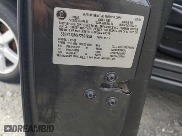 ✅ 2007 Saab 9-7X V8 • VIN: 5S3ET13M272801295 • Lot: 83974905. Wystawiony na Copart z przebiegiem 101 147 mil. Bezpłatny archiwum sprzedaży aukcyjnych z USA i szczegółowy raport historii pojazdu na DreamBid. Zdjęcie 13.