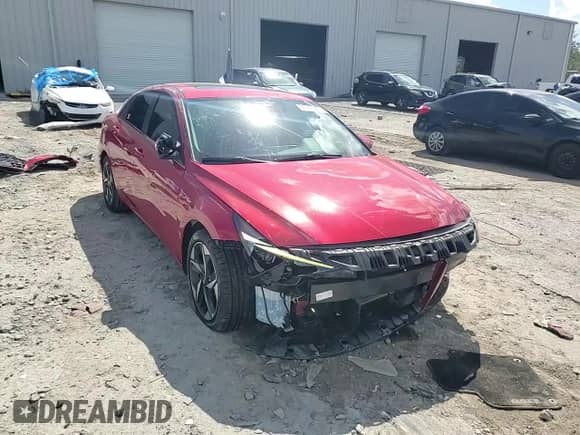 2021 Hyundai Elantra Limited with VIN 5NPLP4AG5MH018918, listed as a Copart auction lot 81767585 with 74,674 mi miles and Non repairable. Bid and sale history available at DreamBid. Image 14.