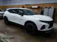 2021 Chevrolet Blazer LT with VIN 3GNKBCRS9MS548173, listed as a Copart auction lot 60158194 with 107,035 mi miles and Non repairable. Bid and sale history available at DreamBid. Image 4.