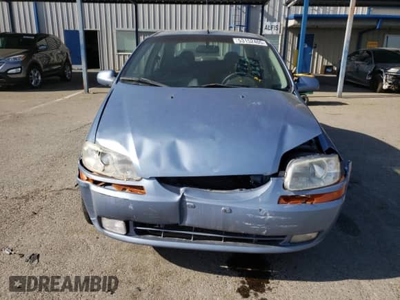 2006 Chevrolet Aveo LT with VIN KL1TG56676B528995, listed as a Copart auction lot 53152405 with 212,956 mi miles and Salvage title. Bid and sale history available at DreamBid. Image 5.