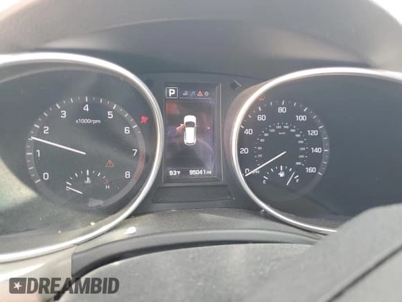 ✅ 2018 Hyundai Santa Fe 2.0T • VIN: 5XYZU4LAXJG548963 • Лот: 82633375. Опубликован ранее на Copart с пробегом 95 041 миль. Бесплатный доступ к архиву аукционных продаж из США и подробный отчёт об истории автомобиля на DreamBid. Изображение 9.