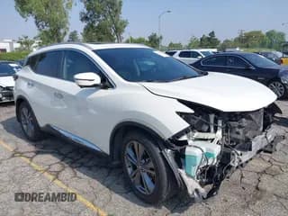 ✅ 2019 Nissan Murano SV • VIN: 5N1AZ2MJ5KN162233 • Lot: 42452627. Listed on IAAI with 67,449 mi. Free auction sales archive from the USA and detailed vehicle history report at DreamBid. Image 1.