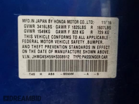 ✅ 2017 Honda Fit LX • VIN: JHMGK5H59HS008912 • Lot: 90371455. Wystawiony na Copart z przebiegiem 68 501 mil. Bezpłatny archiwum sprzedaży aukcyjnych z USA i szczegółowy raport historii pojazdu na DreamBid. Zdjęcie 13.