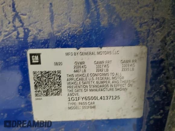 ✅ 2020 Chevrolet Bolt EV LT • VIN: 1G1FY6S00L4137125 • Lot: 49644975. Wystawiony na Copart z przebiegiem 88 785 mil. Bezpłatny archiwum sprzedaży aukcyjnych z USA i szczegółowy raport historii pojazdu na DreamBid. Zdjęcie 13.