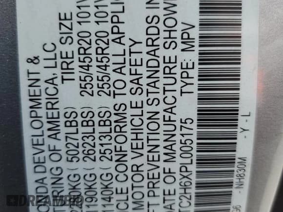 ✅ 2023 Acura RDX w/A-Spec Package • VIN: 5J8TC2H6XPL005175 • Lot: 58635075. Listed on Copart with 8,077 mi. Free auction sales archive from the USA and detailed vehicle history report at DreamBid. Image 12.