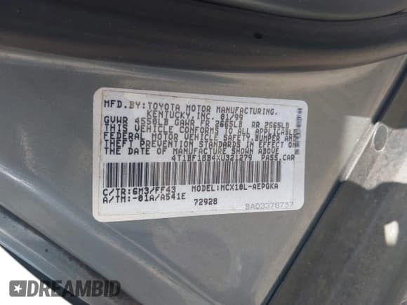 ✅ 1999 Toyota Avalon XL • VIN: 4T1BF18B4XU321279 • Lot: 42726733. Listed on IAAI with 232,187 mi. Free auction sales archive from the USA and detailed vehicle history report at DreamBid. Image 9.