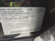 ✅ 2020 Audi Q5 Premium • VIN: WA1ANAFY7L2066850 • Lot: 43399399. Wystawiony na IAAI z przebiegiem 66 335 mil. Bezpłatny archiwum sprzedaży aukcyjnych z USA i szczegółowy raport historii pojazdu na DreamBid. Zdjęcie 9.