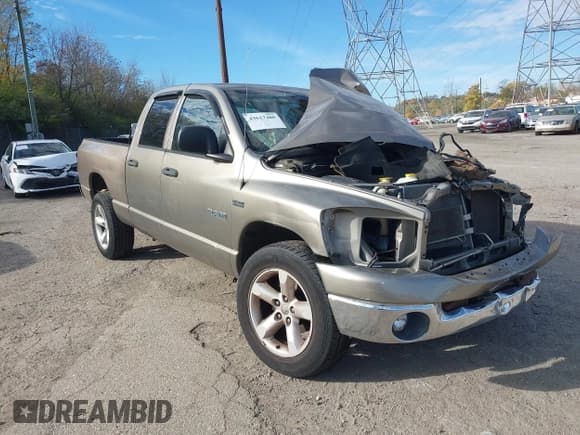 ✅ 2008 Dodge 1500 ST • VIN: 1D7HU18218J130917 • Lot: 43617480. Wystawiony na IAAI z przebiegiem 208 586 mil. Bezpłatny archiwum sprzedaży aukcyjnych z USA i szczegółowy raport historii pojazdu na DreamBid. Zdjęcie 1.