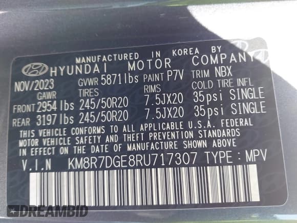 ✅ 2024 Hyundai Palisade Calligraphy • VIN: KM8R7DGE8RU717307 • Лот: 41677830. Опубликован ранее на IAAI с пробегом 30 761 миль. Бесплатный доступ к архиву аукционных продаж из США и подробный отчёт об истории автомобиля на DreamBid. Изображение 9.