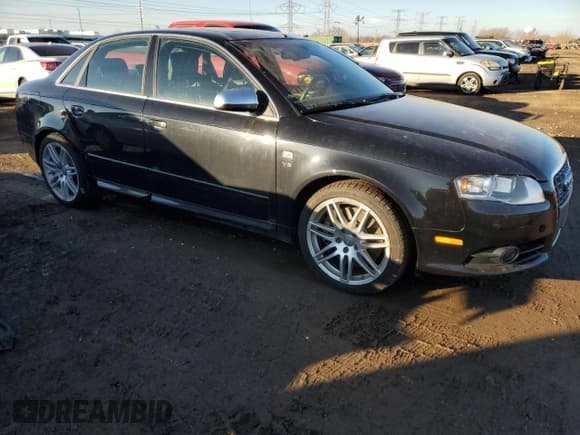 ✅ 2008 Audi S4 • VIN: WAUGL78E28A165730 • Lot: 89393545. Listed on Copart with 104,836 mi. Free auction sales archive from the USA and detailed vehicle history report at DreamBid. Image 4.