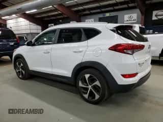2016 Hyundai Tucson Limited z VIN KM8J3CA24GU123652, wystawiony jako Copart lot #90857225 z przebiegiem 130 644 mil mil oraz Czysty tytuł • Clean title. Historia ofert i sprzedaży dostępna na DreamBid. Obrazek 2.