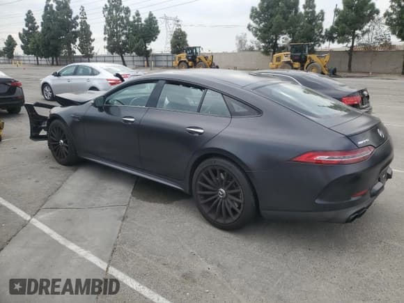 ✅ 2021 Mercedes-Benz AMG GT 43 • VIN: W1K7X5KB0MA039120 • Лот: 92471575. Опубликован ранее на Copart с пробегом 41 423 миль. Бесплатный доступ к архиву аукционных продаж из США и подробный отчёт об истории автомобиля на DreamBid. Изображение 2.
