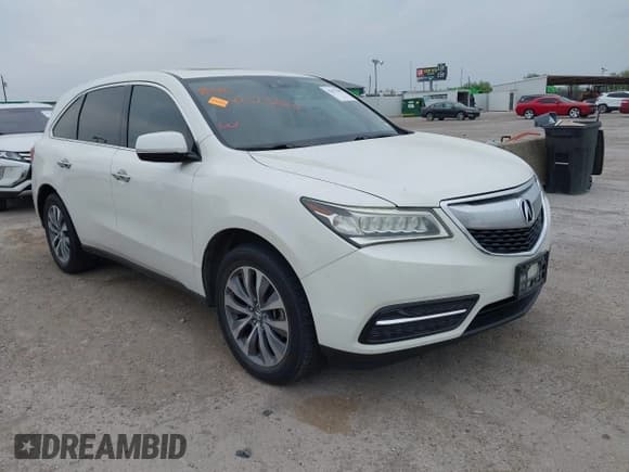 ✅ 2014 Acura MDX Technology • VIN: 5FRYD4H61EB016075 • Lot: 42073385. Listed on IAAI with 159,490 mi. Free auction sales archive from the USA and detailed vehicle history report at DreamBid. Image 1.