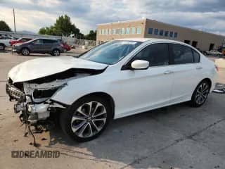 2014 Honda Accord Sport z VIN 1HGCR2F55EA249382, wystawiony jako Copart lot #71126205 z przebiegiem 127 852 mil mil oraz Szkoda całkowita • Salvage title. Historia ofert i sprzedaży dostępna na DreamBid. Obrazek 1.