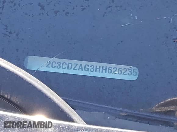 ✅ 2017 Dodge Challenger SXT Plus • VIN: 2C3CDZAG3HH626235 • Lot: 86849435. Listed on Copart with 107,450 mi. Free auction sales archive from the USA and detailed vehicle history report at DreamBid. Image 12.