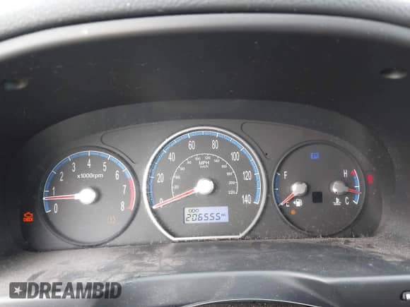 2009 Hyundai Santa Fe GLS with VIN 5NMSG13D69H309459, listed as a IAAI auction lot 43426782 with 206,555 mi miles and . Bid and sale history available at DreamBid. Image 7.