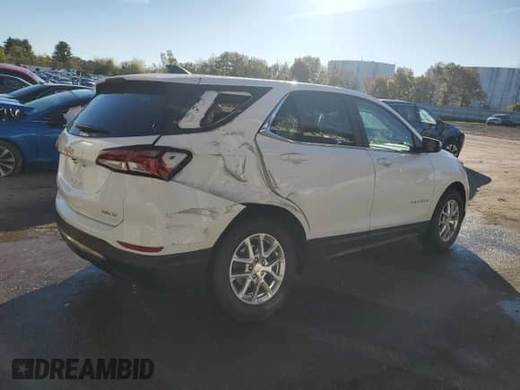 2024 Chevrolet Equinox LT with VIN 3GNAXUEG3RL341901, listed as a Copart auction lot 84887345 with 22,396 mi miles and Salvage title. Bid and sale history available at DreamBid. Image 3.