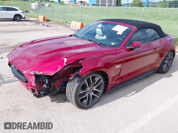 ✅ 2015 Ford Mustang GT Premium • VIN: 1FATP8FF9F5391718 • Lot: 42499384. Listed on IAAI with 83,382 mi. Free auction sales archive from the USA and detailed vehicle history report at DreamBid. Image 2.