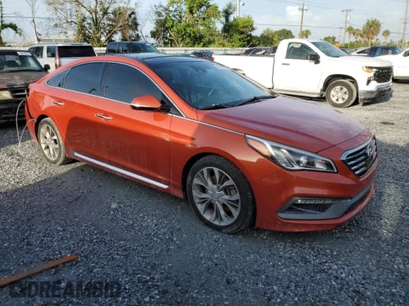 ✅ 2015 Hyundai Sonata Sport • VIN: 5NPE34AB9FH141584 • Lot: 60423015. Wystawiony na Copart z przebiegiem 73 307 mil. Bezpłatny archiwum sprzedaży aukcyjnych z USA i szczegółowy raport historii pojazdu na DreamBid. Zdjęcie 4.