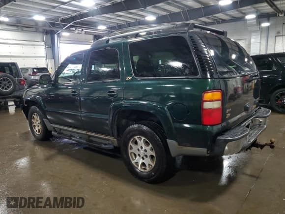 ✅ 2002 Chevrolet Tahoe LS • VIN: 1GNEK13Z02R299012 • Lot: 62668835. Listed on Copart with 168,405 mi. Free auction sales archive from the USA and detailed vehicle history report at DreamBid. Image 2.