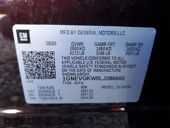 ✅ 2020 Chevrolet Traverse LT Cloth • VIN: 1GNEVGKW0LJ286665 • Lot: 67688544. Wystawiony na Copart z przebiegiem 63 768 mil. Bezpłatny archiwum sprzedaży aukcyjnych z USA i szczegółowy raport historii pojazdu na DreamBid. Zdjęcie 13.