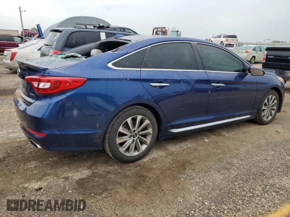 ✅ 2016 Hyundai Sonata Sport • VIN: 5NPE34AF4GH434037 • Лот: 61964744. Опубликован ранее на Copart с пробегом 81 120 миль. Бесплатный доступ к архиву аукционных продаж из США и подробный отчёт об истории автомобиля на DreamBid. Изображение 3.