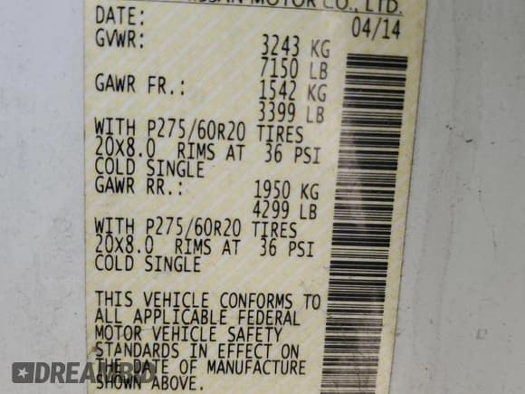 ✅ 2014 Nissan Armada Platinum • VIN: 5N1BA0NF0EN609842 • Лот: 89656855. Опубликован ранее на Copart с пробегом 164 255 миль. Бесплатный доступ к архиву аукционных продаж из США и подробный отчёт об истории автомобиля на DreamBid. Изображение 14.