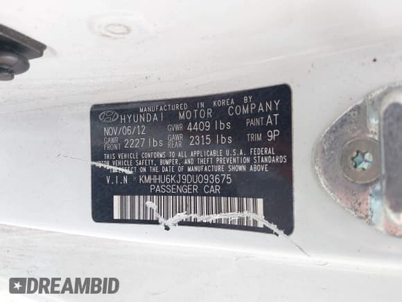 ✅ 2013 Hyundai Genesis Coupe Grand Touring • VIN: KMHHU6KJ9DU093675 • Lot: 43677074. Wystawiony na IAAI z przebiegiem 192 721 mil. Bezpłatny archiwum sprzedaży aukcyjnych z USA i szczegółowy raport historii pojazdu na DreamBid. Zdjęcie 9.