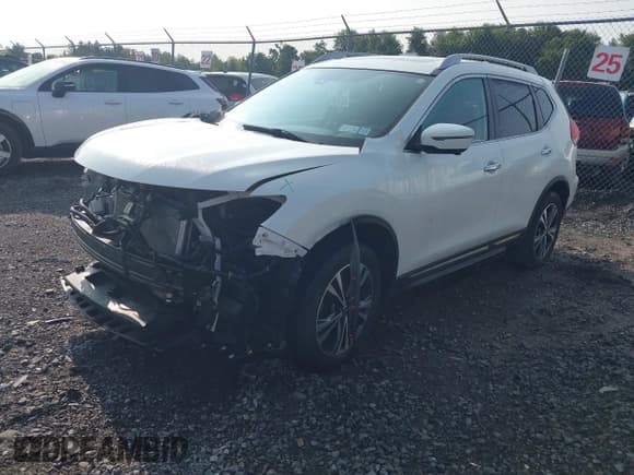 ✅ 2017 Nissan Rogue SV • VIN: 5N1AT2MV8HC793258 • Lot: 43140727. Listed on IAAI with 66,748 mi. Free auction sales archive from the USA and detailed vehicle history report at DreamBid. Image 2.
