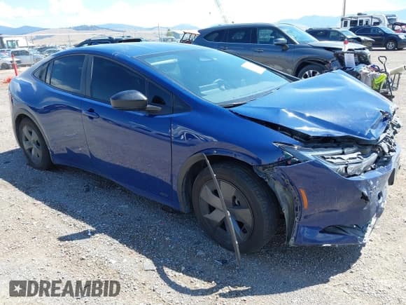 ✅ 2024 Toyota Prius LE • VIN: JTDADABU4R3008273 • Lot: 42852265. Listed on IAAI with 34,986 mi. Free auction sales archive from the USA and detailed vehicle history report at DreamBid. Image 1.