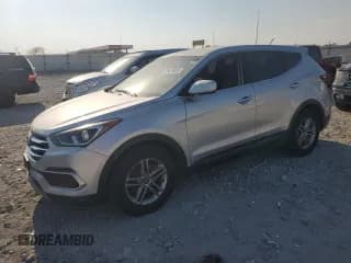 ✅ 2018 Hyundai Santa Fe 2.4L • VIN: 5XYZT3LB9JG552475 • Лот: 86634735. Опубликован ранее на Copart с пробегом 140 403 миль. Бесплатный доступ к архиву аукционных продаж из США и подробный отчёт об истории автомобиля на DreamBid. Изображение 1.