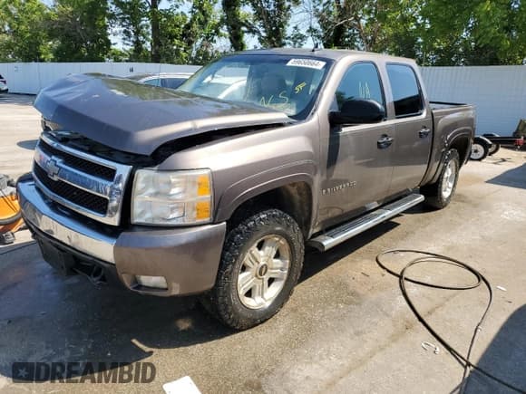 ✅ 2007 Chevrolet Silverado 1500 LTZ • VIN: 2GCEK133771725959 • Lot: 59650664. Listed on Copart with Not provided. Free auction sales archive from the USA and detailed vehicle history report at DreamBid. Image 1.