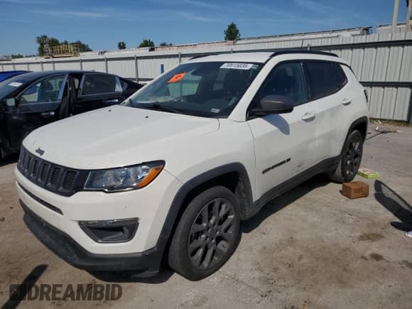 2021 Jeep Compass 80th Anniversary с VIN 3C4NJCEB5MT565089, выставлен на аукционе Copart как лот 70815035 с пробегом 57 091 миль миль и Списание • Salvage title. История ставок и продаж доступна на DreamBid. Изображение 1.