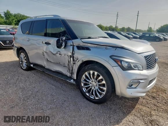 ✅ 2015 Infiniti QX80 • VIN: JN8AZ2NE2F9081652 • Lot: 70758295. Listed on Copart with 103,667 mi. Free auction sales archive from the USA and detailed vehicle history report at DreamBid. Image 4.