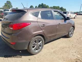 2014 Hyundai Tucson GLS with VIN KM8JT3AF2EU847632, listed as a IAAI auction lot 43447003 with 103,178 mi miles and . Bid and sale history available at DreamBid. Image 4.