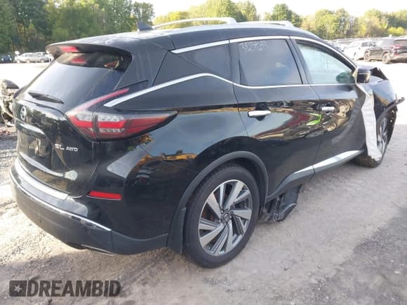 ✅ 2021 Nissan Murano SL • VIN: 5N1AZ2CS5MC123800 • Lot: 39234293. Listed on IAAI with 43,934 mi. Free auction sales archive from the USA and detailed vehicle history report at DreamBid. Image 4.