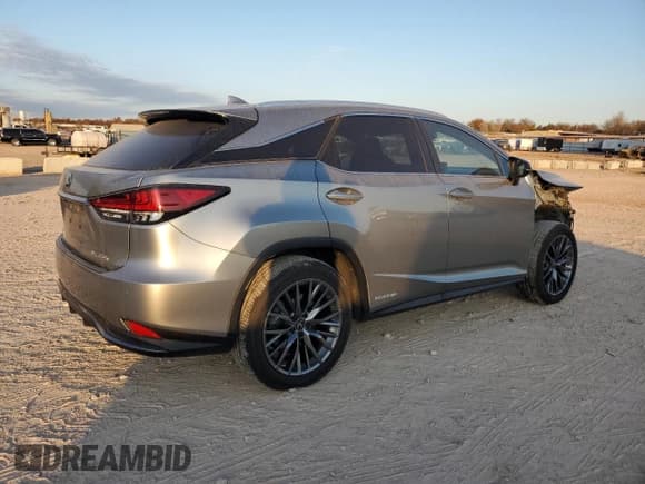 ✅ 2022 Lexus RX 450h F Sport • VIN: 2T2YGMDAXNC080182 • Lot: 80543774. Listed on Copart with 41,983 mi. Free auction sales archive from the USA and detailed vehicle history report at DreamBid. Image 3.