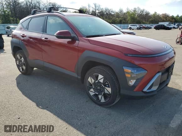 2024 Hyundai Kona SEL with VIN KM8HBCAB5RU087197, listed as a Copart auction lot 68521834 with 6,357 mi miles and Salvage title. Bid and sale history available at DreamBid. Image 4.