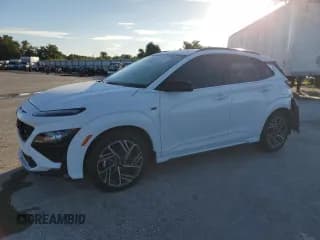 ✅ 2023 Hyundai Kona N Line • VIN: KM8K33A32PU044252 • Лот: 68555494. Опубликован ранее на Copart с пробегом 17 085 миль. Бесплатный доступ к архиву аукционных продаж из США и подробный отчёт об истории автомобиля на DreamBid. Изображение 1.
