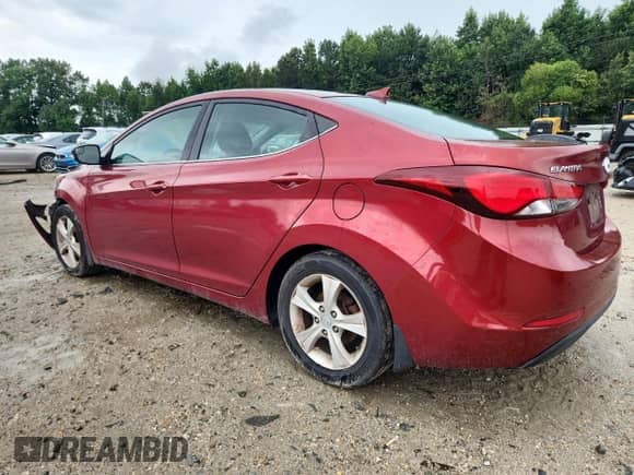 2016 Hyundai Elantra SE with VIN 5NPDH4AE0GH775049, listed as a Copart auction lot 64575325 with 107,542 mi miles and Clean title. Bid and sale history available at DreamBid. Image 2.
