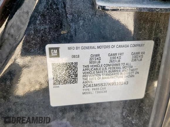 ✅ 2019 Cadillac XTS Luxury • VIN: 2G61M5S37K9110343 • Лот: 85145845. Опубликован ранее на Copart с пробегом 141 509 миль. Бесплатный доступ к архиву аукционных продаж из США и подробный отчёт об истории автомобиля на DreamBid. Изображение 13.