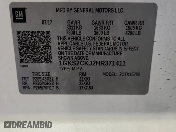 ✅ 2017 GMC Yukon Denali • VIN: 1GKS2CKJ2HR371411 • Lot: 91143895. Wystawiony na Copart z przebiegiem 146 227 mil. Bezpłatny archiwum sprzedaży aukcyjnych z USA i szczegółowy raport historii pojazdu na DreamBid. Zdjęcie 13.