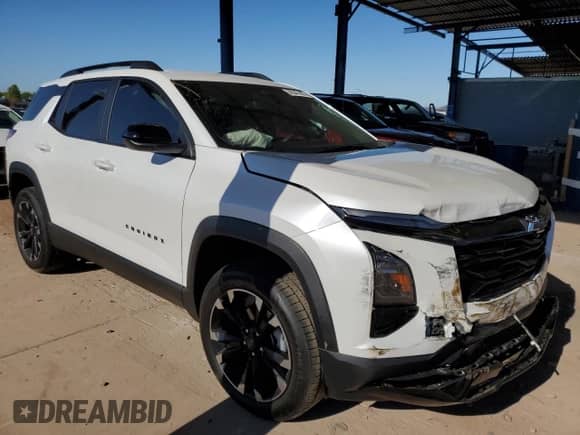 2025 Chevrolet Equinox FWD RS with VIN 3GNAXLEG0SL211798, listed as a Copart auction lot 56547405 with 288 mi miles and Salvage title. Bid and sale history available at DreamBid. Image 4.
